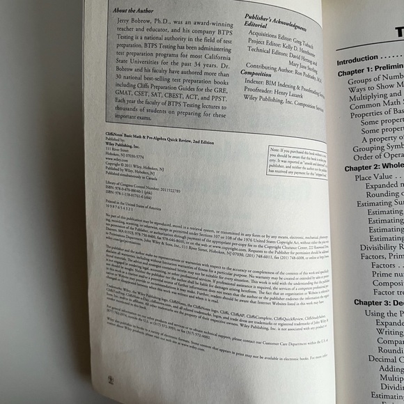 CliffNotes Basic Math & Pre-Algebra Study Guide NWT - Picture 5 of 7